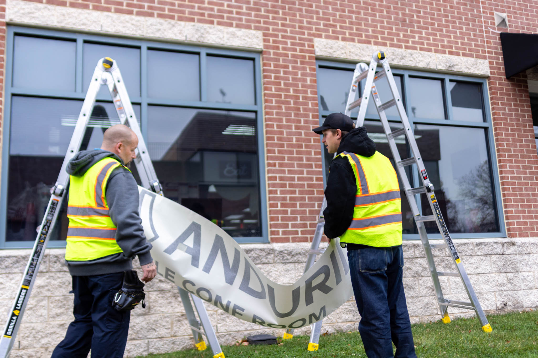 Exterior Banner Installation