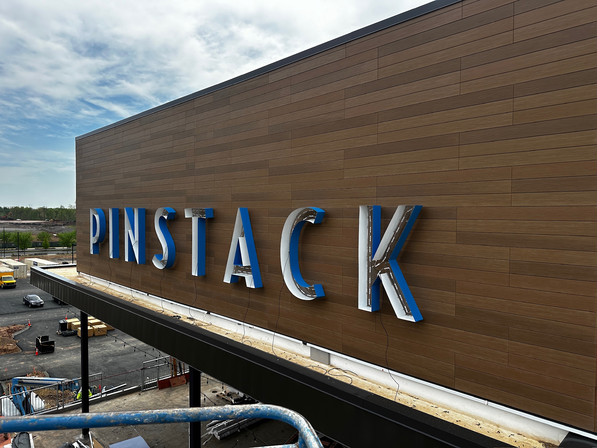 Pinstack Dimensional Sign Installation 