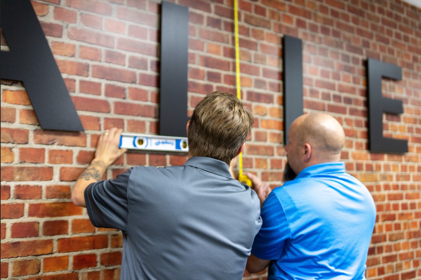Indoor Sign Installation