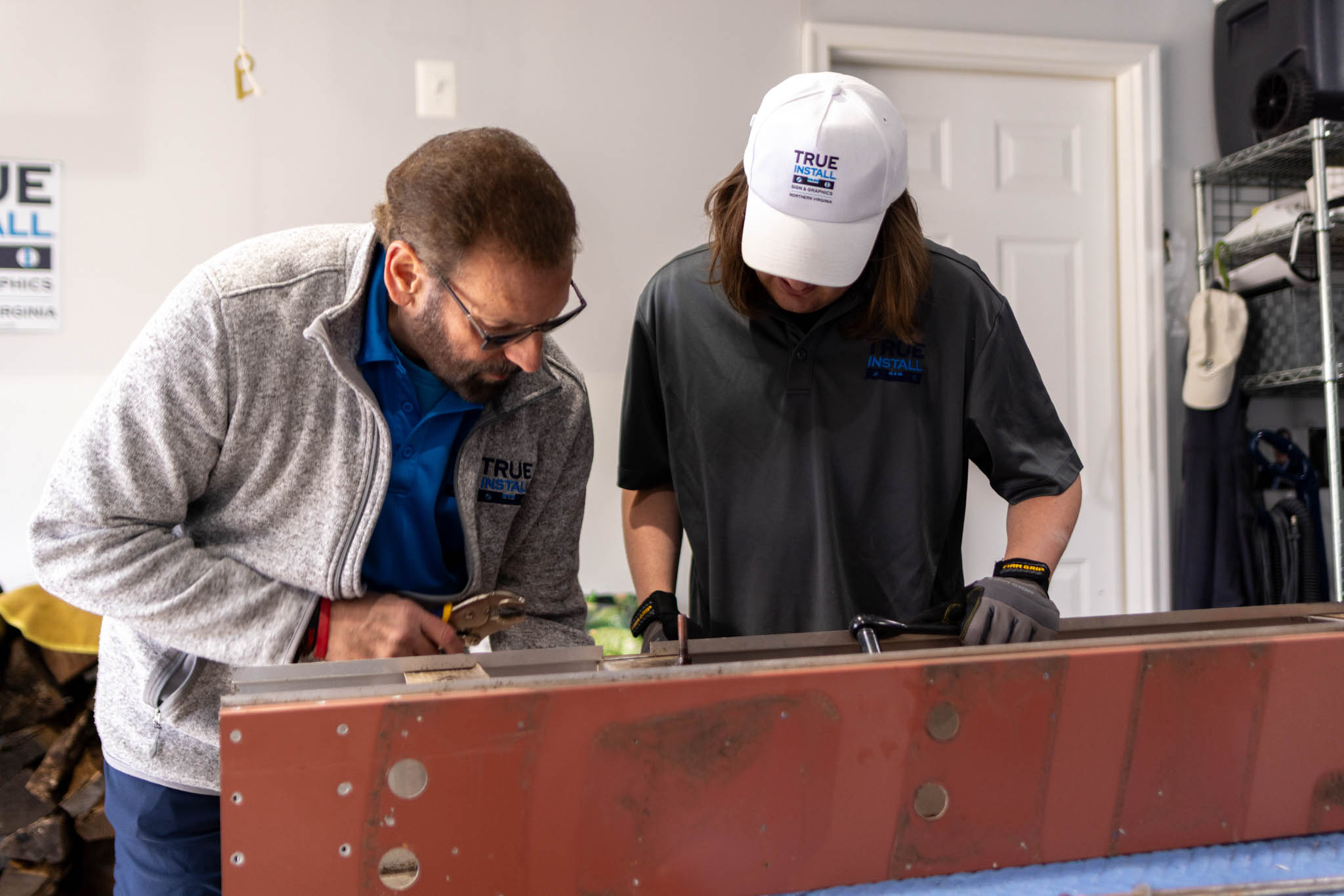 True Install Northern Virginia Indoor Sign Preparations