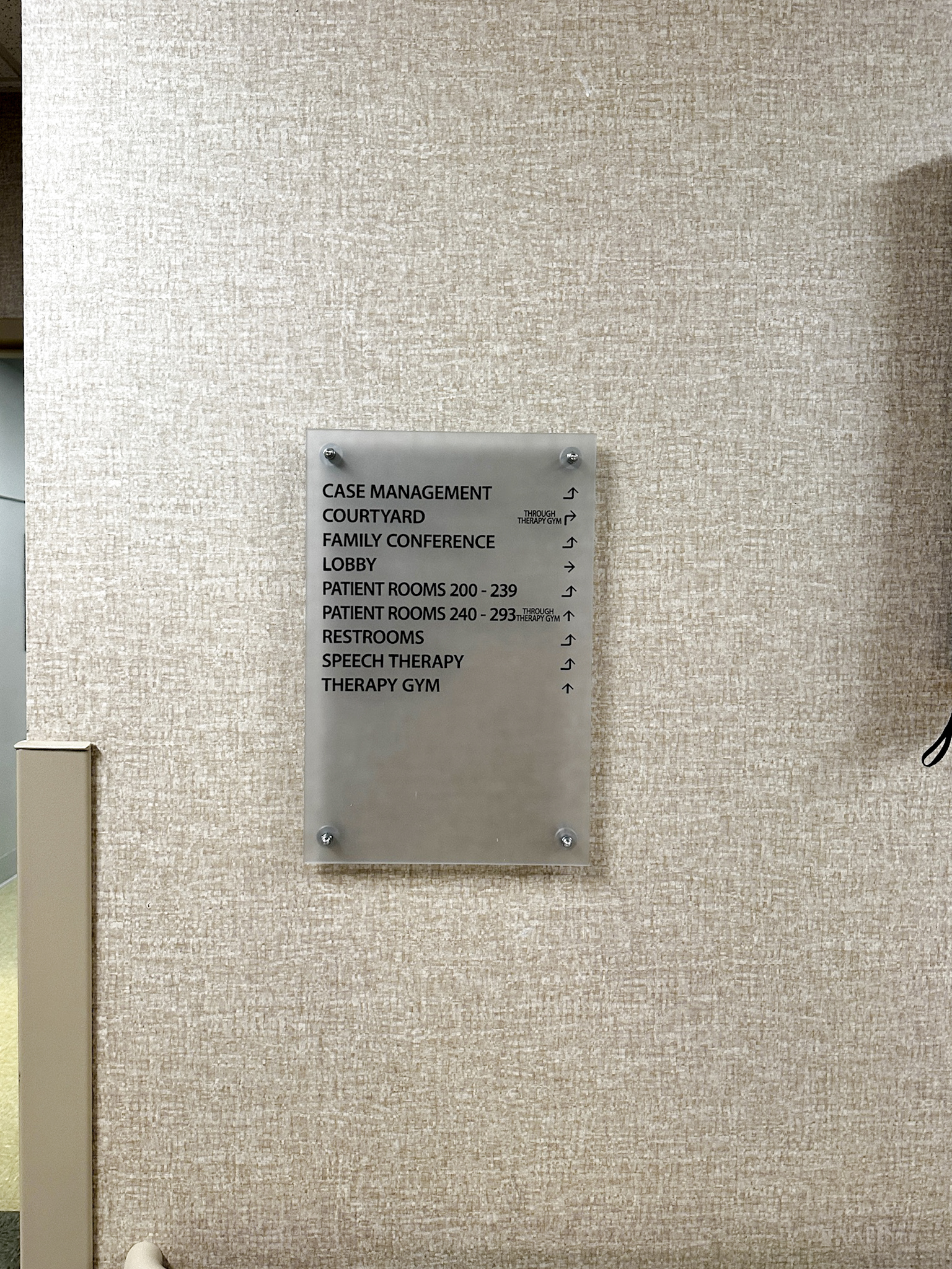 Business Directory Wayfinding Sign Indoor