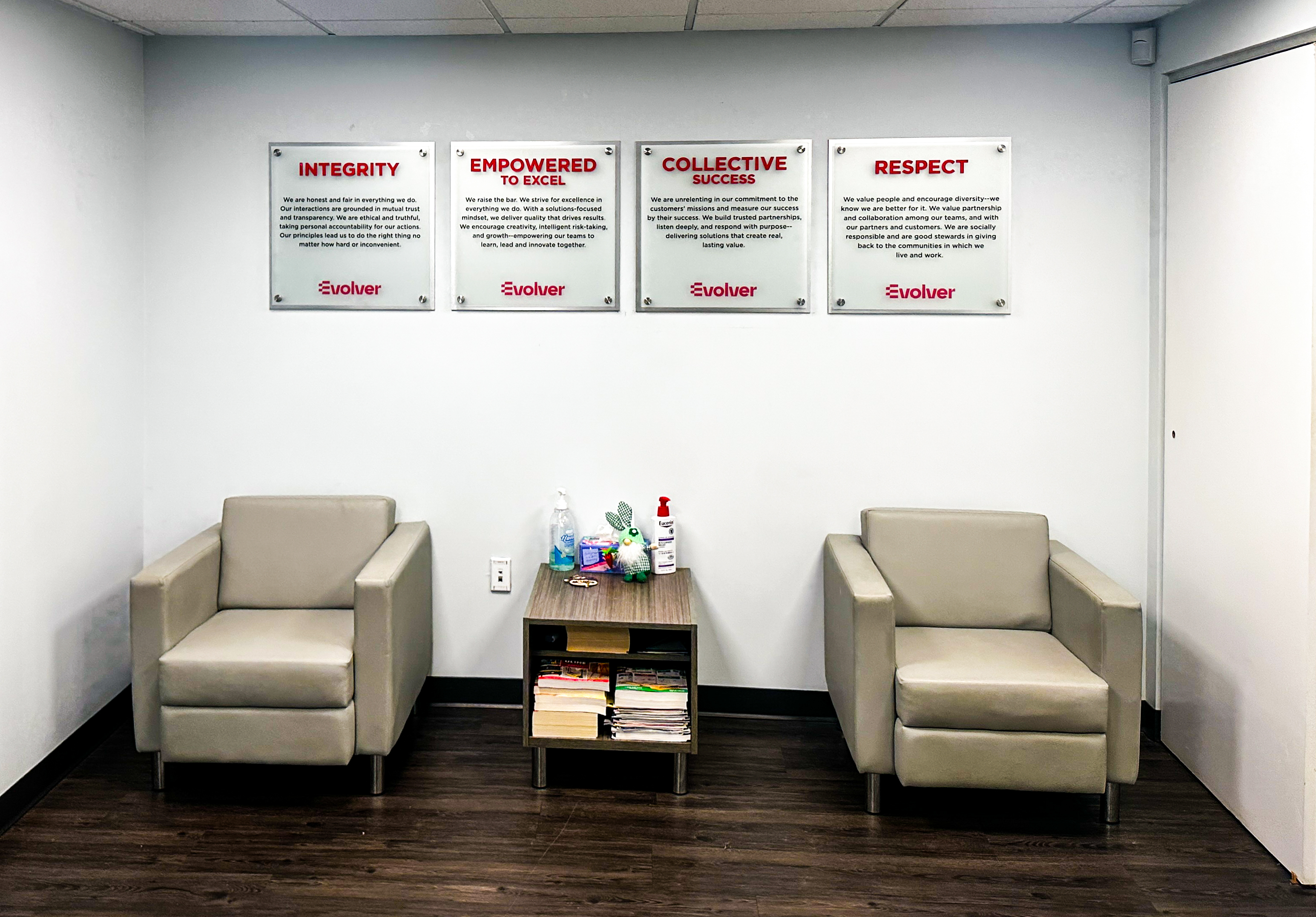 Waiting Room Signage Installation