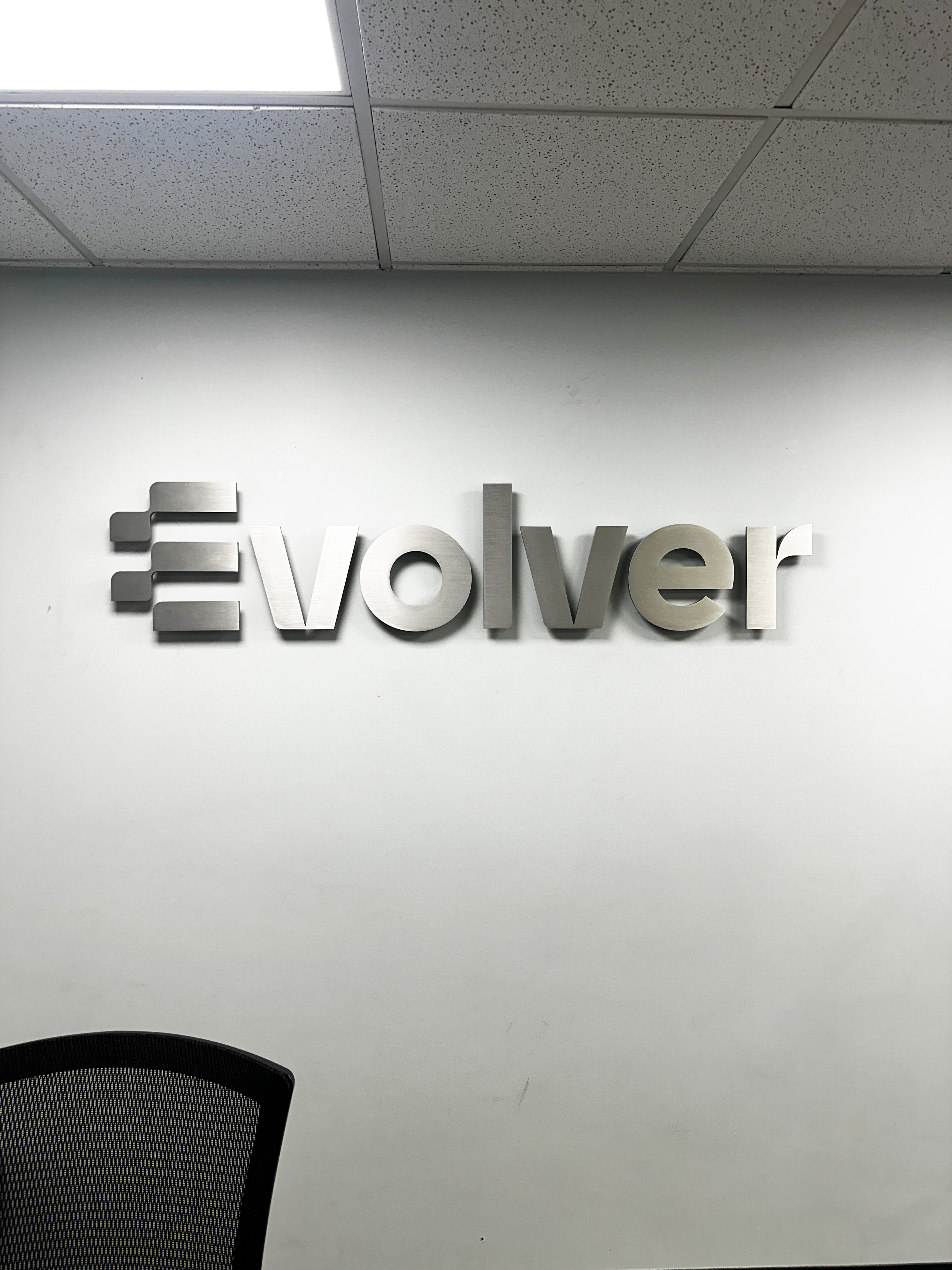 Evolver Dimensional Signage Installation