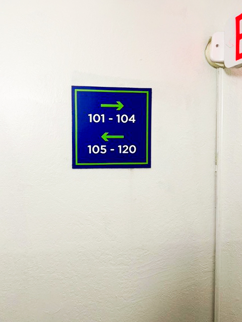 Indoor Wayfinding Signage Install