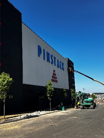 Pinstack Outdoor Signage Installation