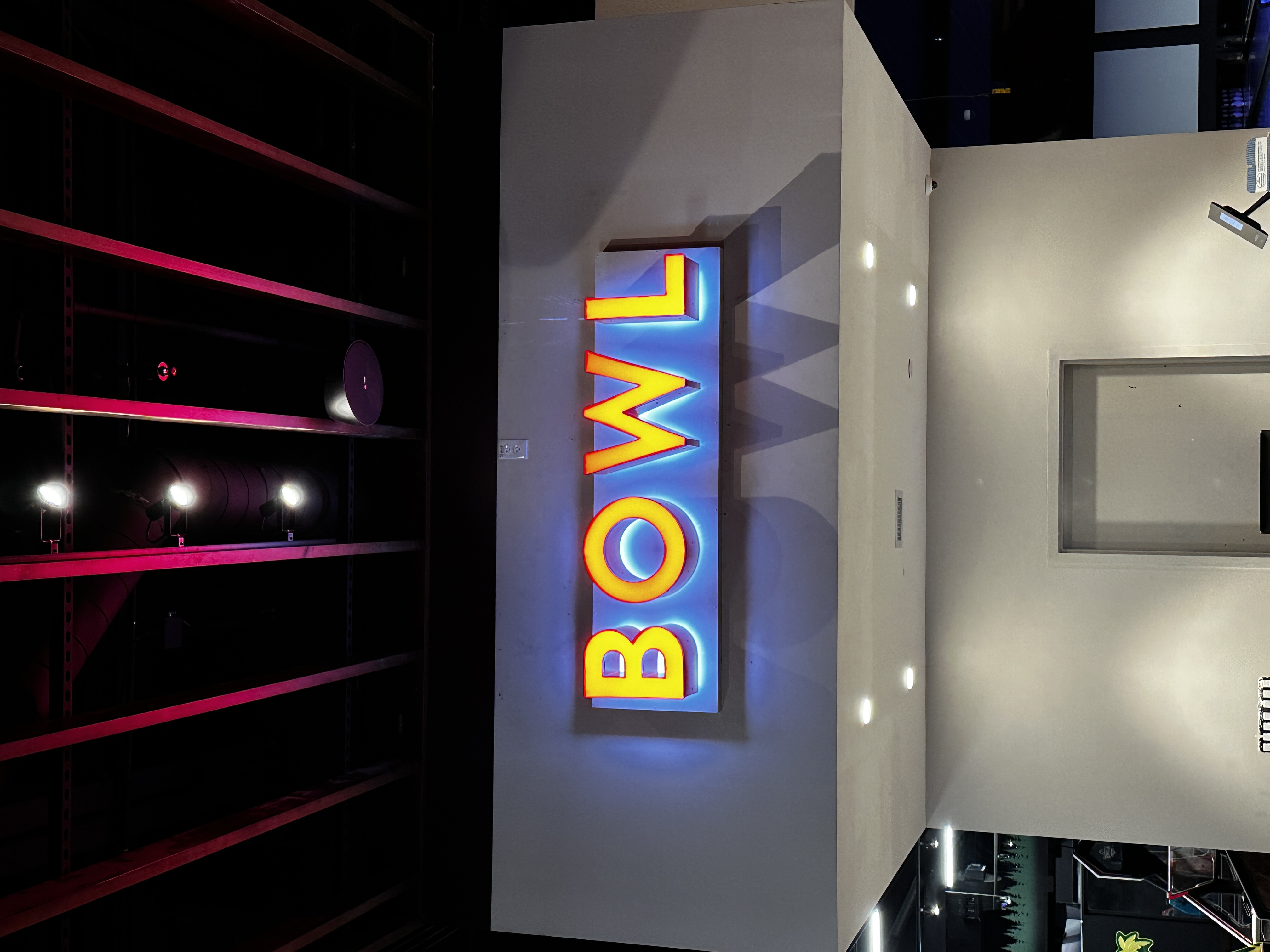 Indoor Illuminated Sign Installation