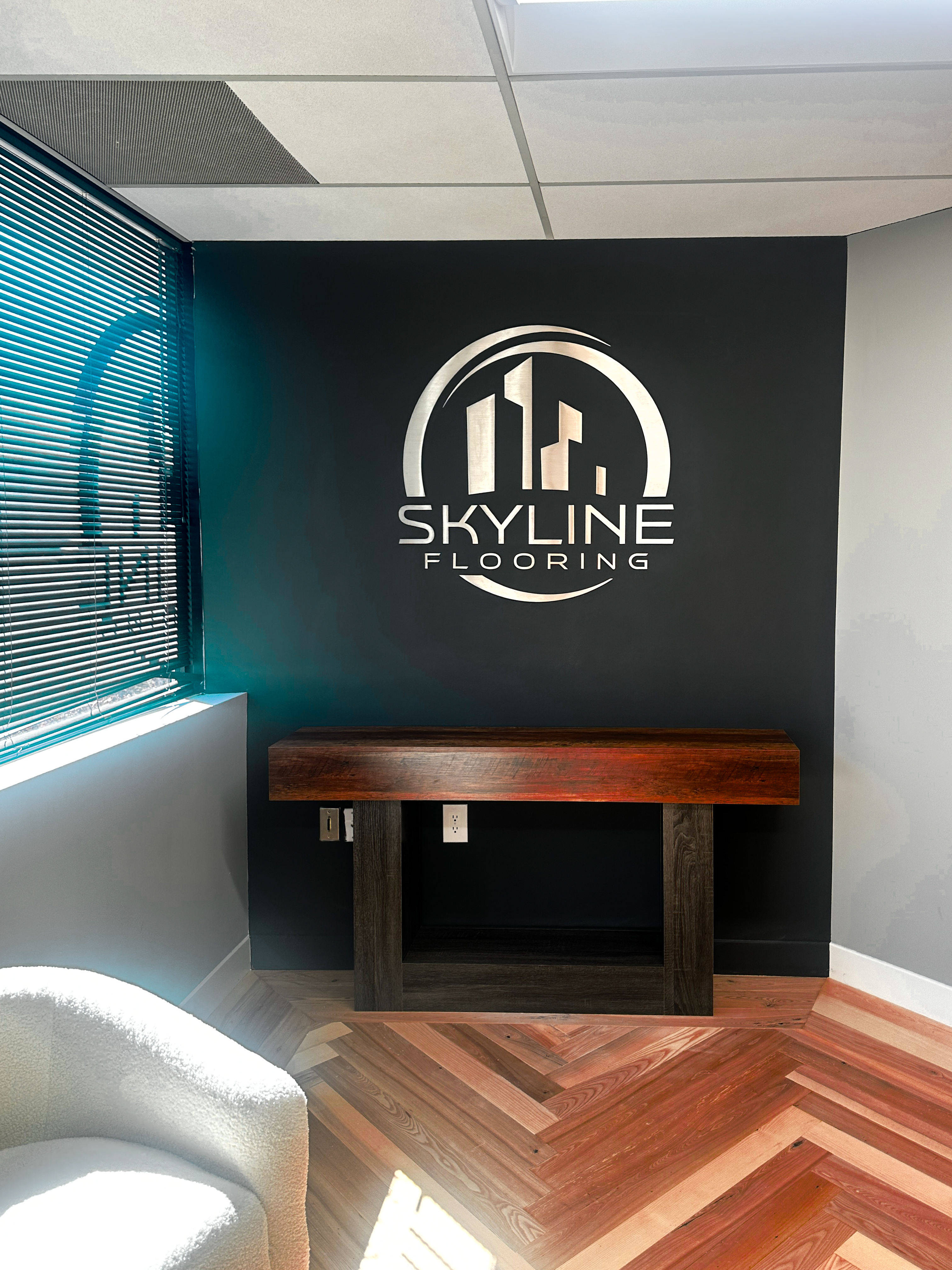 Skyline Flooring Lobby Signage Artwork