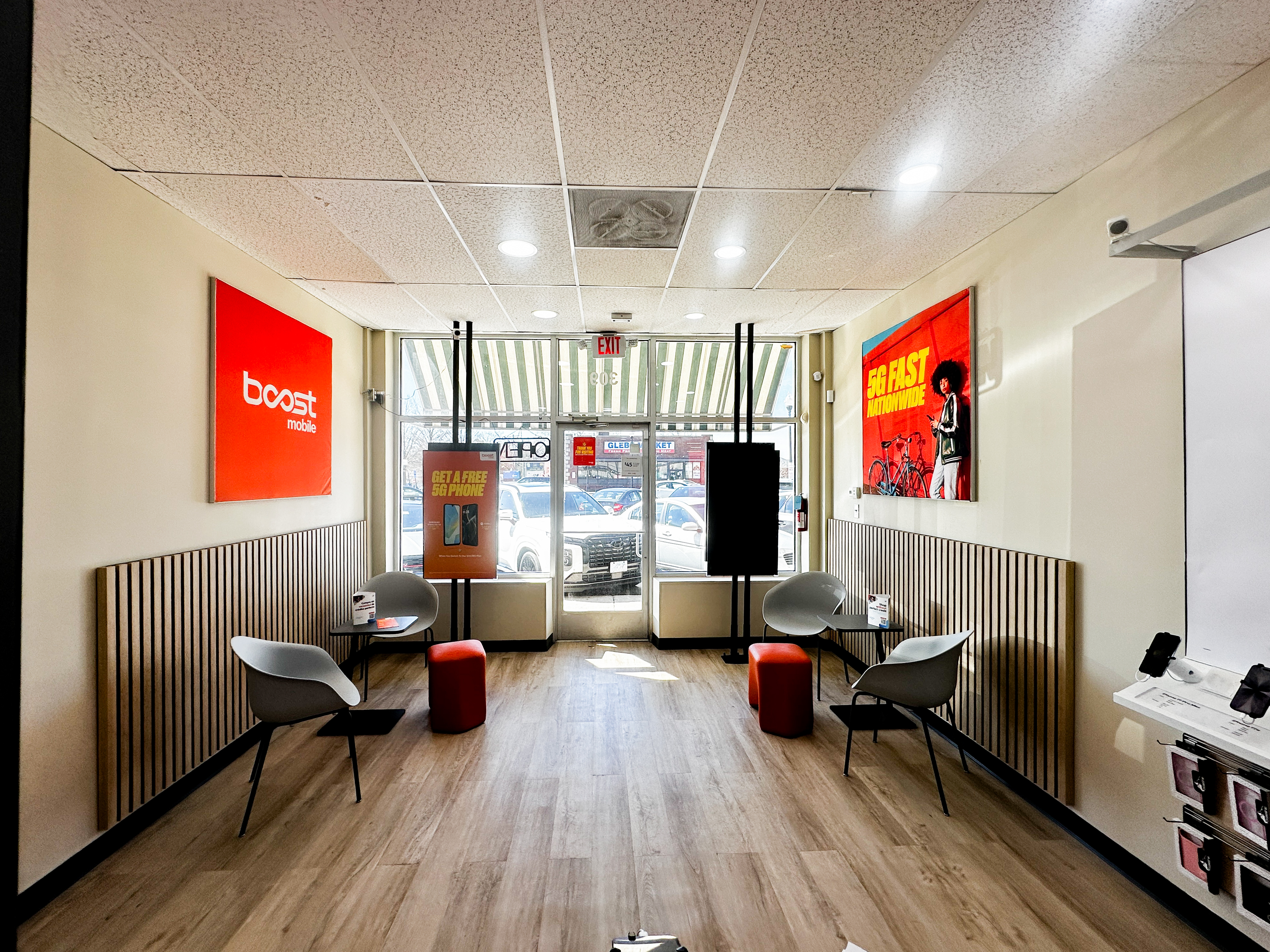Boost Mobile Lobby Artwork Signage Installation