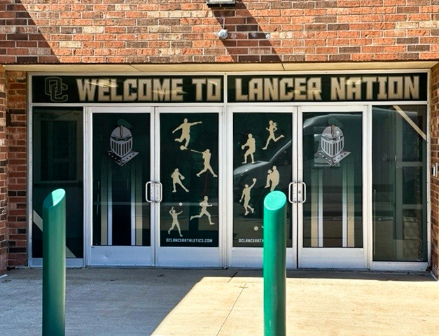Outdoor Window vinyl Branding - Lancer Nation
