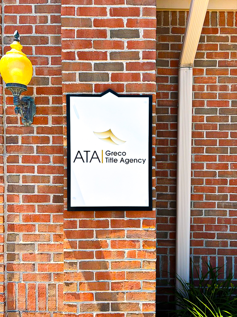 Outdoor Sign Installation Plaque