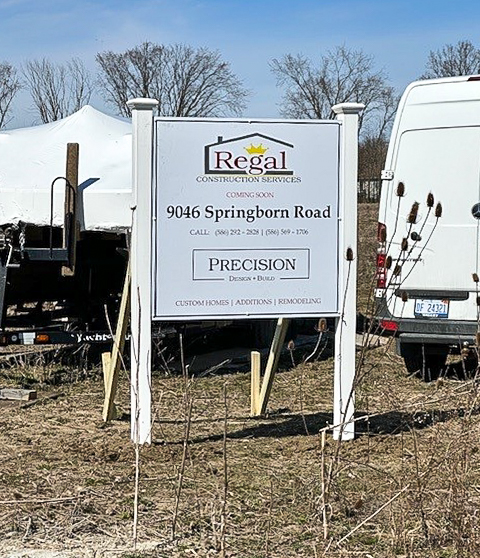 Regal Post and Panel Outdoor Sign