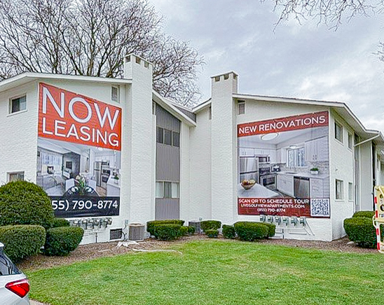 Outdoor Branding Banners Vinyl - Property Management