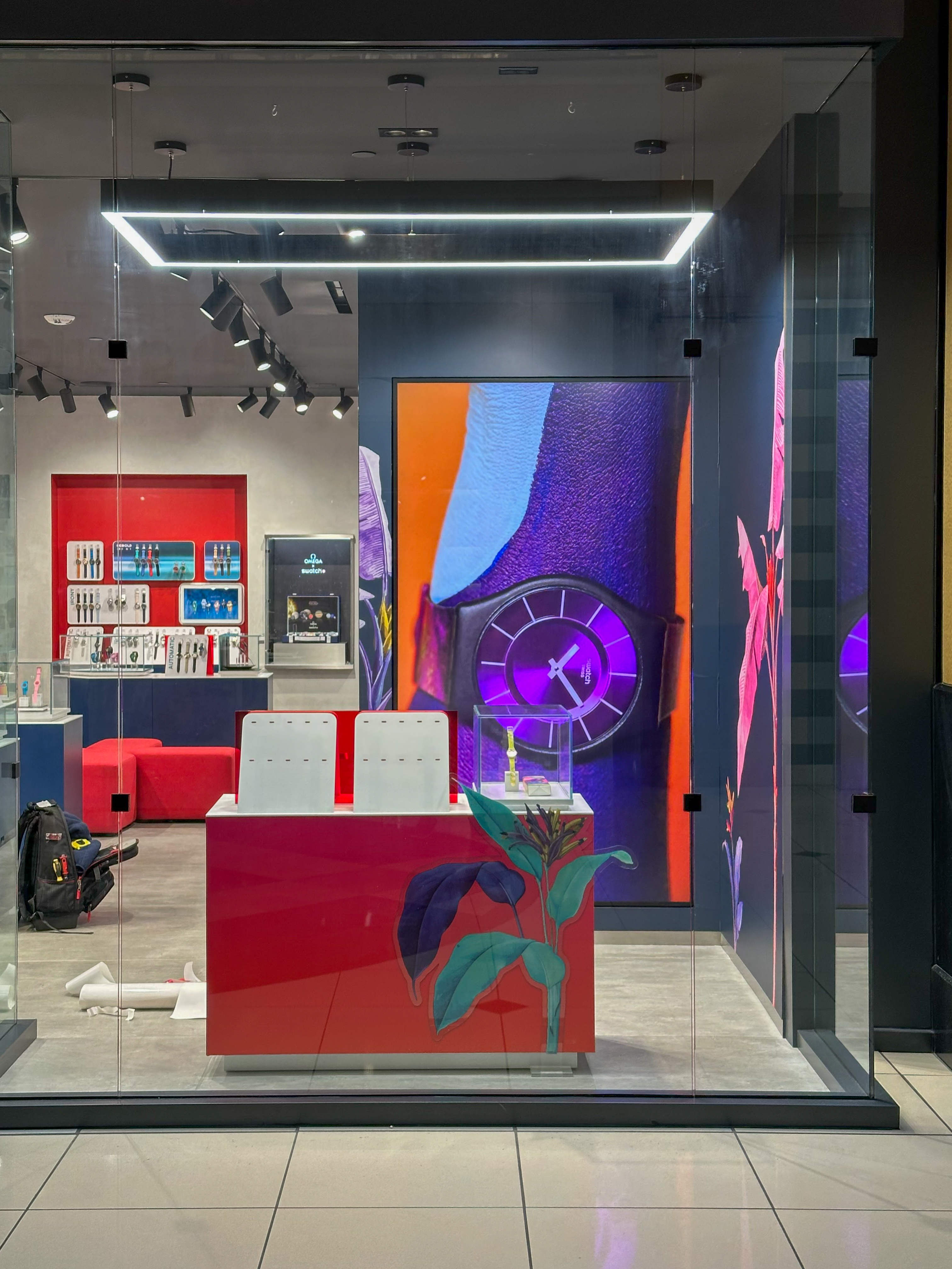 Indoor Vinyl Mural Branding and Banners